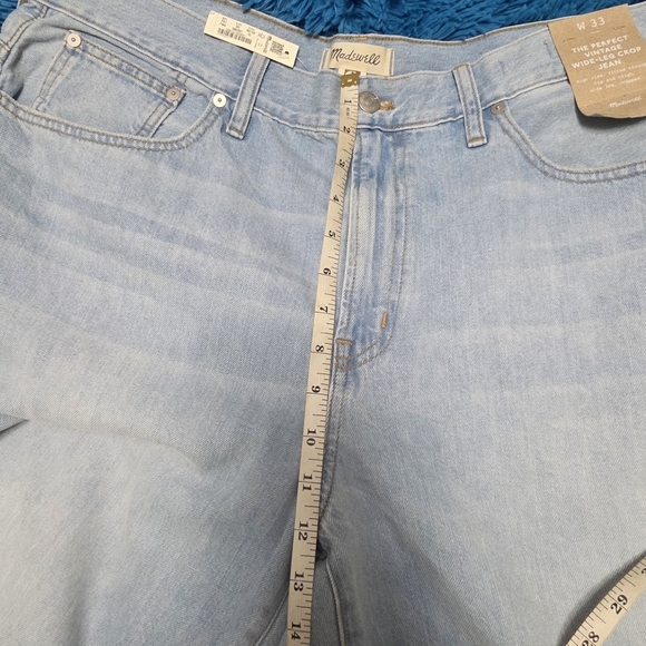 Madewell NWT The Perfect Vintage Wide Leg Crop Womens Jeans Size 33 - Picture 8 of 11